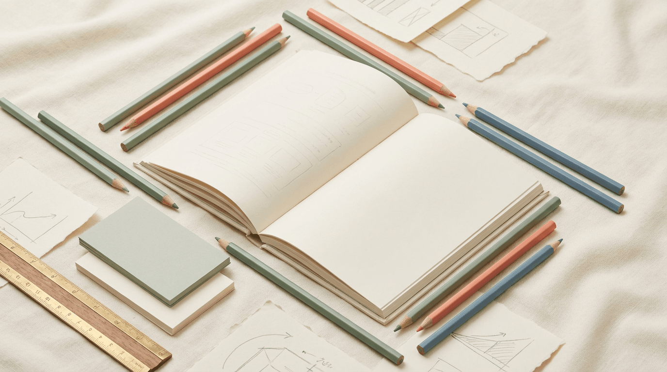 Whiteboard with handwritten behavioral framework and diagrams